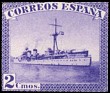 Spain 1938 Ejercito 2 CTS Violeta Edifil 850f